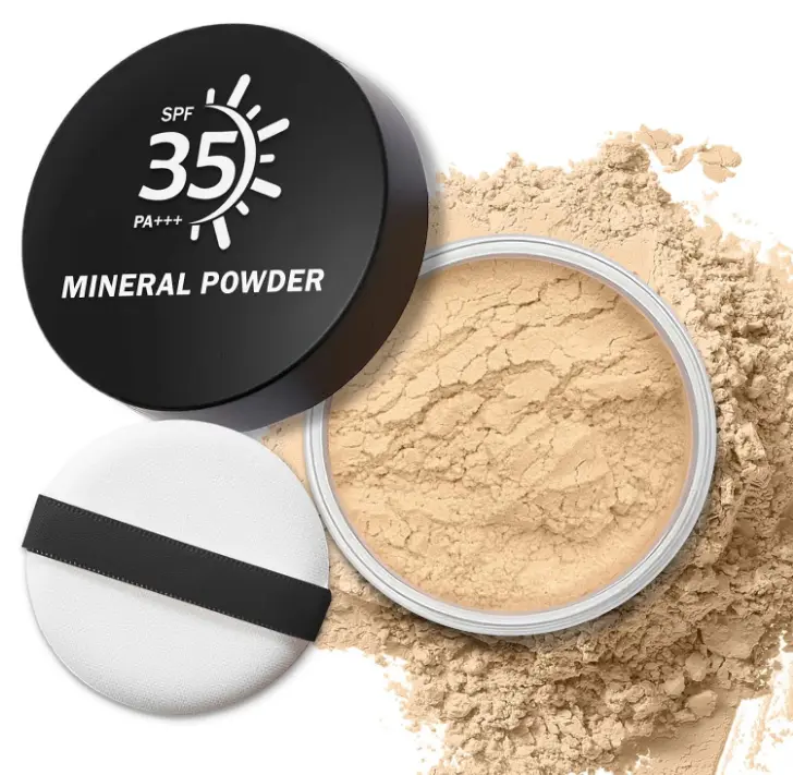 IONSGAKO Mineral Powder Foundation Loose Setting Makeup - 01 Fair Light | Lightweight Breathable Face Base, Buildable Coverage Powder for Natural Look
