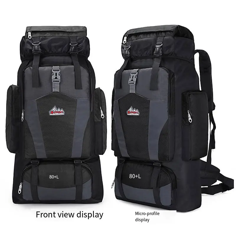 80L Large Capacity Hiking Backpack Waterproof Anti-Theft For Camping Trekking Mountaineering Outdoor Adventure Gear