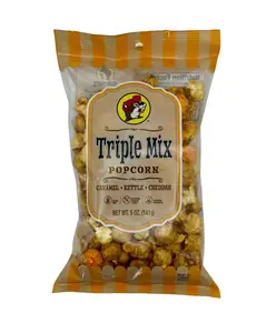 Buc-ee's Triple Mix Popcorn - Crispy & Crunchy Caramel Kettle & Cheddar Cheese Flavor - Texas Style Snack - Perfect for Movie Nights & Road Trips Savory