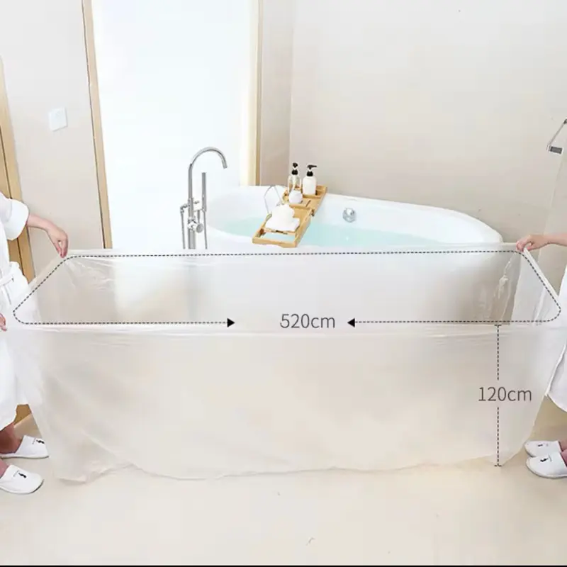 Sterling Tubpool bathtub liner designed for personal hygiene purposes: Disposable – Meant for single use to maintain hygiene. Waterproof – Prevents water from leaking through. Durable – Made from tear-resistant material. Sanitation - clean bathing surface