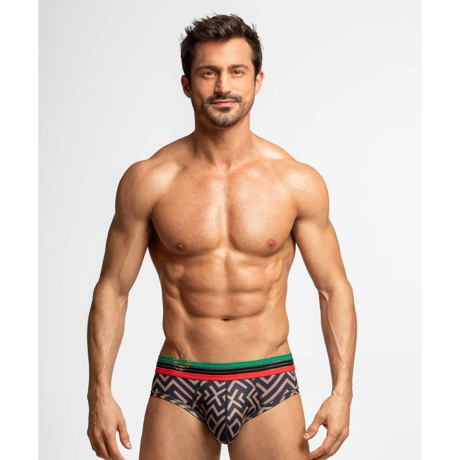 ROUNDERBUM Men's Padded Brief Butt Enhancing Underwear Soccer Limited Ed S-XL