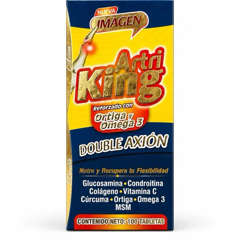 VIRAL Arti King Double Axion Joint Health Supplement - Fortified with Nettle & Omega 3, 100 Tablets Fitness Healthcare