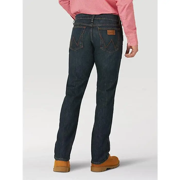 Men's Flame Resistant Denim Pants - Retro Slim Straight Fit, Dark Wash, 5-Pocket Design, CAT2 Certified Menswear Bottoms, Mensfashion, Casual Denim Jeans, Durable Denim Trousers