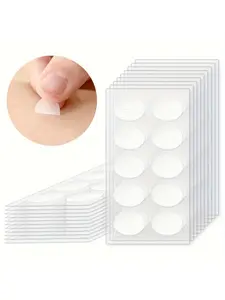 [Top-Rated] 100/200pcs Ear Lobe Support Patches, Bifurcated Heavy Duty Clear Earring Stickers, Stabilizers for Long-Term Wear Large Protectors Earring Sticker for Heavy Earrings Protecting Stretched Earlobes