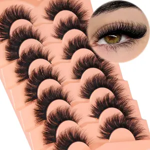 "Fox-eye" style false lashes—exquisite and lightweight, featuring synthetic fibers and a soft lash band.