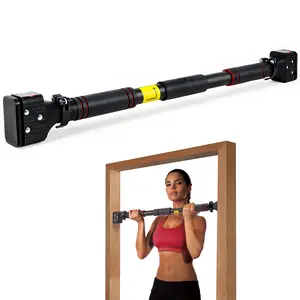 Door Pull Up Bar Doorway Frame Chin Up Bar from 27.56in-39.37in,No Screws,Home Gym Upper Body Workout Fitness Equipment,Exercise Hanging Bar Portable,Non-slip Secure Grip