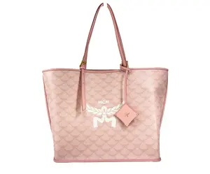 Pre-owned MCM Canvas Tote Bags Medium Himmel Shopper Medium Tote Women's Bag