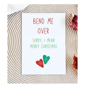 Dirty Christmas Card for Him | Funny & Sexy Xmas Card | Adult Holiday Card | Naughty Gift for Boyfriend