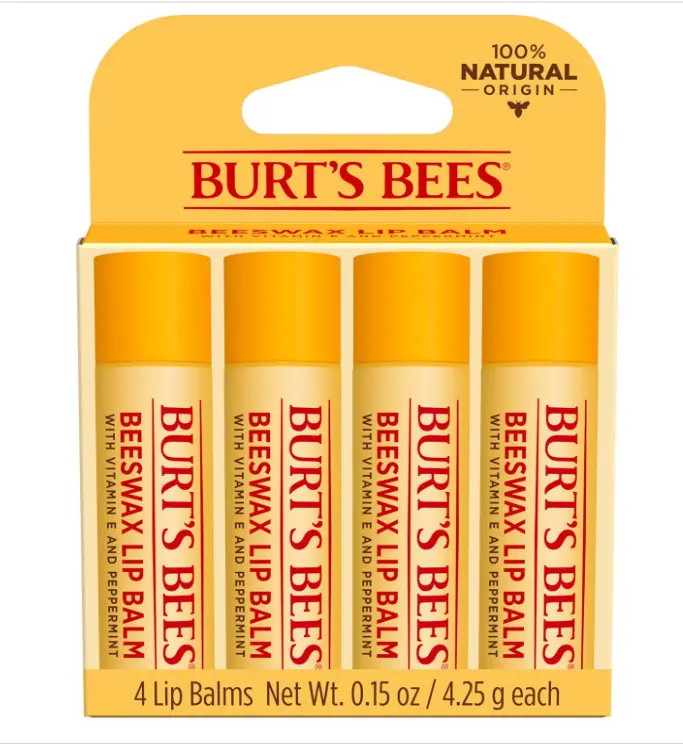 Burt's Bees 100% Natural Moisturizing Lip Balm (Original Beeswax)