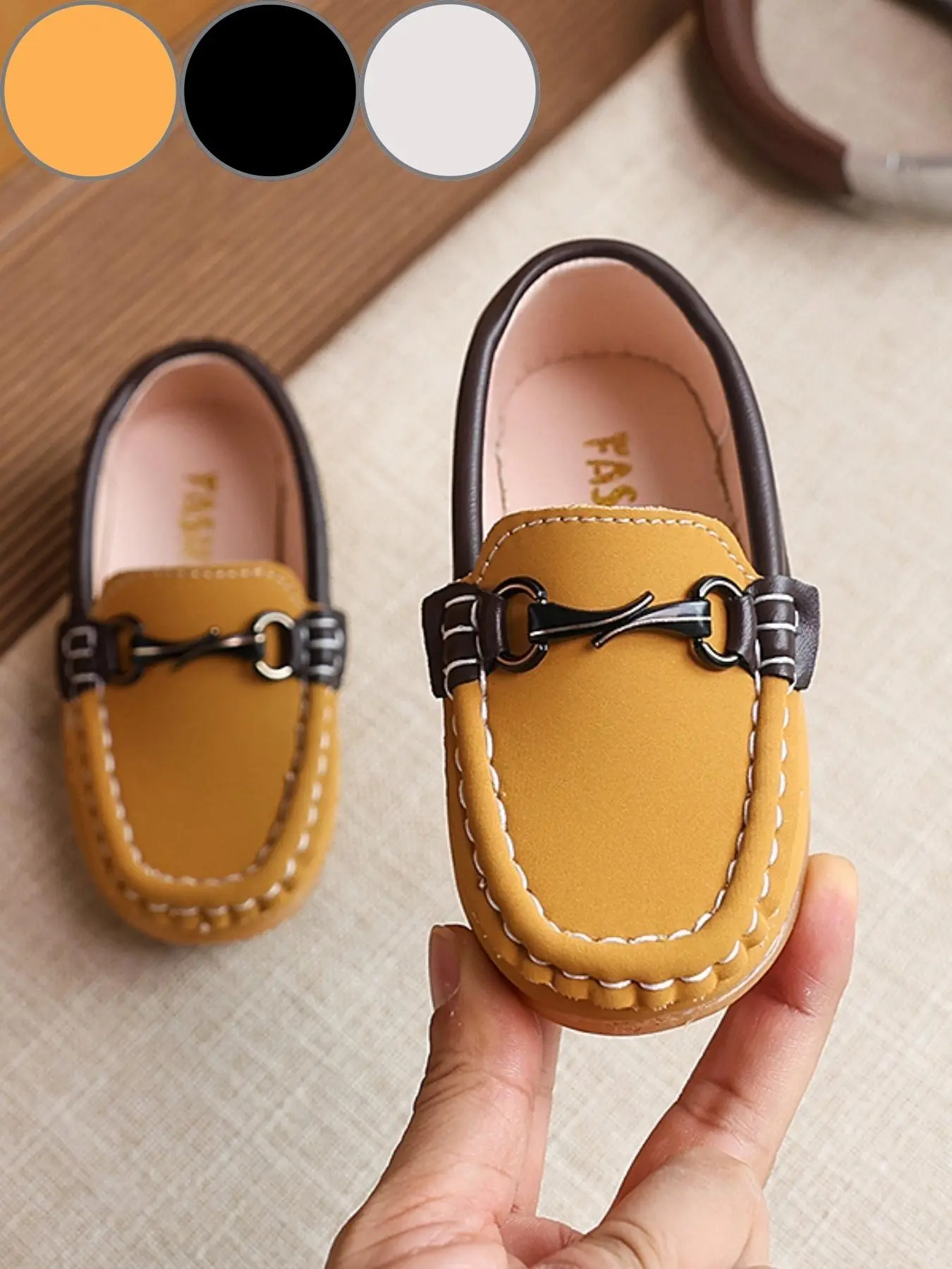Comfortable Loafers for Boys Suitable for All Seasons, Soft Sole Flat Shoes, Light Casual Shoes, Casual One-Button Loafers, Kids' Leisure Footwear, Slip On Flats, Low Top Shoes, Soft Soled Shoes