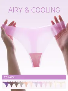 Comfortable Thong Underwear Panties, Womenswear, Quick-Dry Fabric, Breathable G String, Lightweight and Breathable, Ideal for Travel and Daily Wear, Soft and Stretchy Material