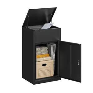 Letaya Package Delivery Boxes for Outside,Extra Large Mailbox for Parcel with Secure Storage,Anti-Theft Parcel Mailbox with Coded Lock,Waterproof Package Delivery Box for Outdoor,Porch,Curbside