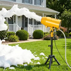 VEVOR Foam Machine, Adjustable Angle Control Foam Cannon Party Machine, Bubble Cannon with Fan & Triangular Structure, Dense Foams Maker for Backyard, Celebrations & Party, Continuous Foams Output