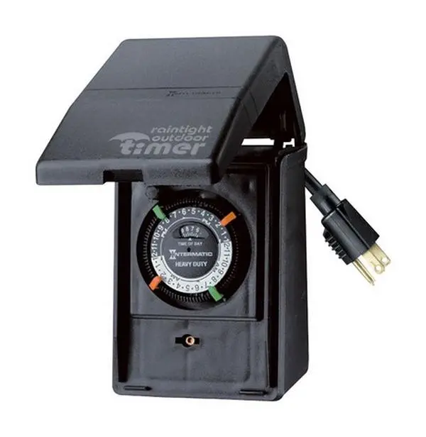 Intermatic HB11K Heavy Duty Outdoor Portable Timer, Suitable for Indoor Use, 15 Amp