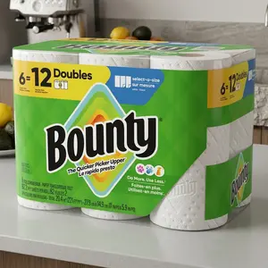 6 Pack Bounty SelectaSize Kitchen Paper Towels 2Ply 82 Sheets Each Double Size Rolls White