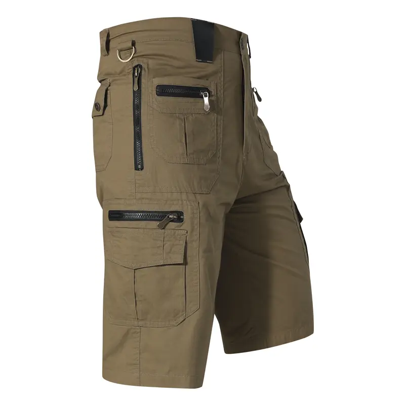 Men’s Multi-Pocket Tactical Work Shorts with Durable Ripstop Fabric