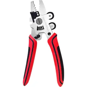 Fiber Optic Stripper, 9 in 1 Fiber Optic Stripper Tool, Wire Cutters Pliers Electrician Tools for Wire Stripping  & Cleaning, Fiber  Stripping Tool for Technicians