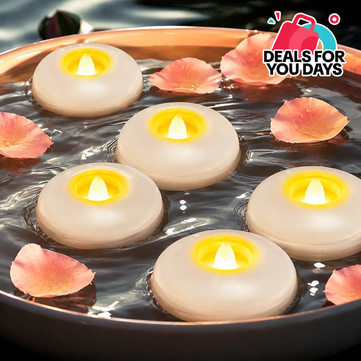3inch White Flameless LED Floating Candles (24-Piece Set) - Water Resistant, Battery-Powered, 200H Battery Life, Constantly Lit Wick, Does Not Melt, Ideal for Cylindrical Vases Centerpieces, Weddings, Floating Lights, Candle Lights