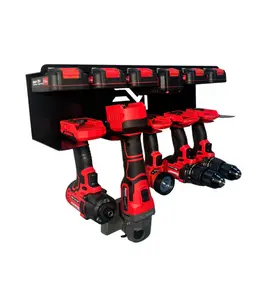 Drill and Battery Shelf compatible with Bauer 20V - Organize Your Tools with Ease for Efficient Storage and Quick Access