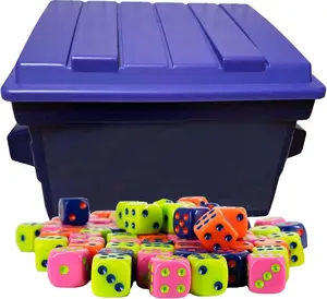 Durable Plastic Game Dice Set for Family Games