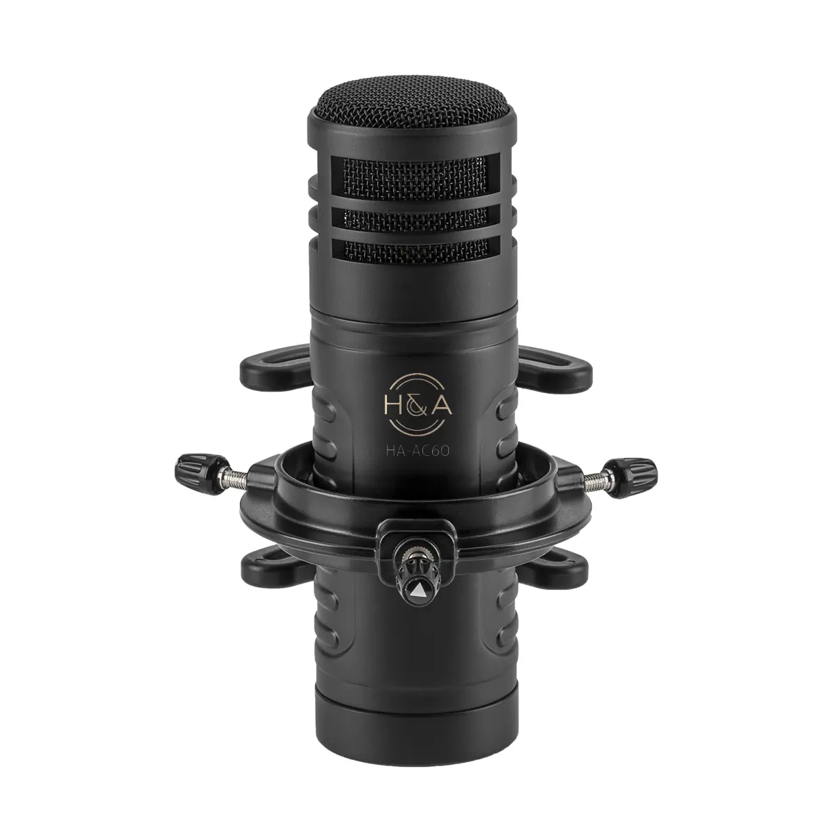H&A AC60 Hypercardioid Dynamic Microphone, Professional Audio Gear for Studio, Broadcast Use