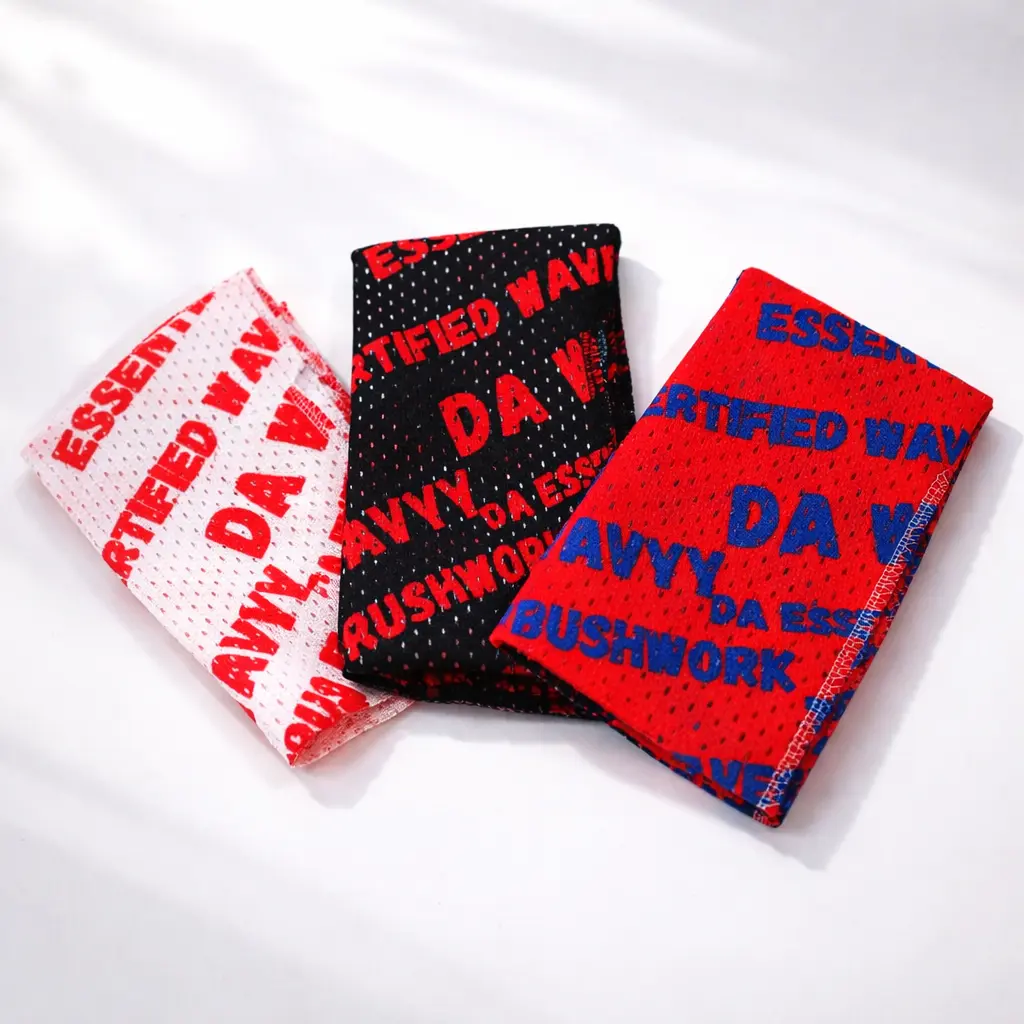 Male 3-Pack 360 Waves Mesh Durags - Fashion Headscarf, Head Wrap for 360 Wavers, Compression Hair Styling Accessory