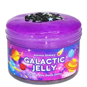 Amma Slimes • Galactic Jelly Slime • Jelly x Lava Rock Scented Crunchy Slime