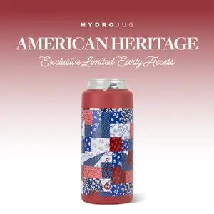 HydroJug Can Cooler - Insulated Can Cooler Cup - Stainless Steel Can Holder with Non-Slip Rubber Base - Dishwasher Safe Tumbler