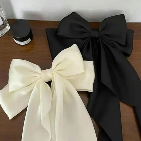 Women's Elegant Bowknot Design Hair Clips Hair Pin Set, Hair Style Accessory, 2024 New Style Cute Trendy Pretty Bow Hair Clips, Fashionable Hair Accessories for Women & Girls As Anniversary Gift Hair Decor Hairclips