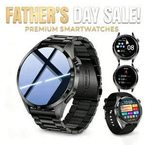 New 2026 Manly Style Smart Sports Watch  Wireless Calling Message Reminders Sports Mode Voice Assistant Weather Push Stopwatch Timer Smartwatch For Men Compatible With Android iPhone Phones，Father’s Day  gift