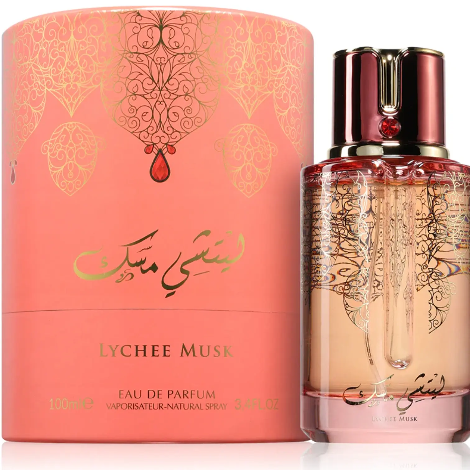 Arabiyat Prestige Lychee Musk EDP Perfume Spray 3.4oz Cologne Fragrance