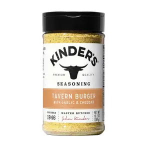 Kinder's Tavern Garlic & Cheddar Burger Seasoning, 10.2 oz