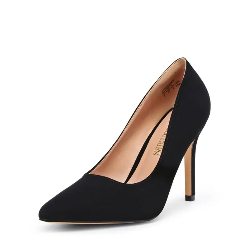 Dream Pairs Women's Elegant Nubuck Stiletto Pumps, Comfortable Pointed Toe 4-Inch High Heels for Party & Formal Wear, Footwear, Classy, Stylish, Heeled, Comfortable Heels, Women's Shoes, Heels For Women