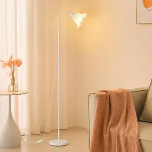 Metal Floor Lamps,3 Color with Adjustable Flexible Gooseneck Standing Lamp,Pole Reading Lamp for Office, Living Room