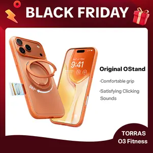 TORRAS OStand Fitness 360° Rotating Magnetic Stand for iPhone 17 Pro Max Case, [MagSafe Compatible] [Military-Grade Protection][Enhanced Grip & Slim]
