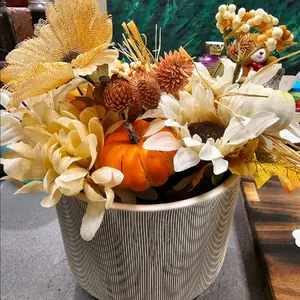 white ceramic pot flower arrangement decor