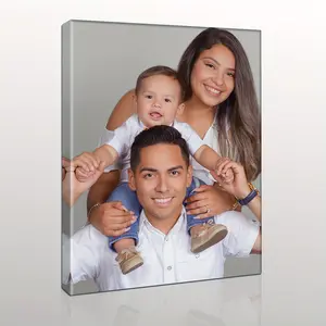 Custom Photo Wooden Frame & Premium Canvas Wall Art, Multiple Sizes, Indoor/Outdoor Home Decor for Living Room - Halloween & Wedding Holiday Gift