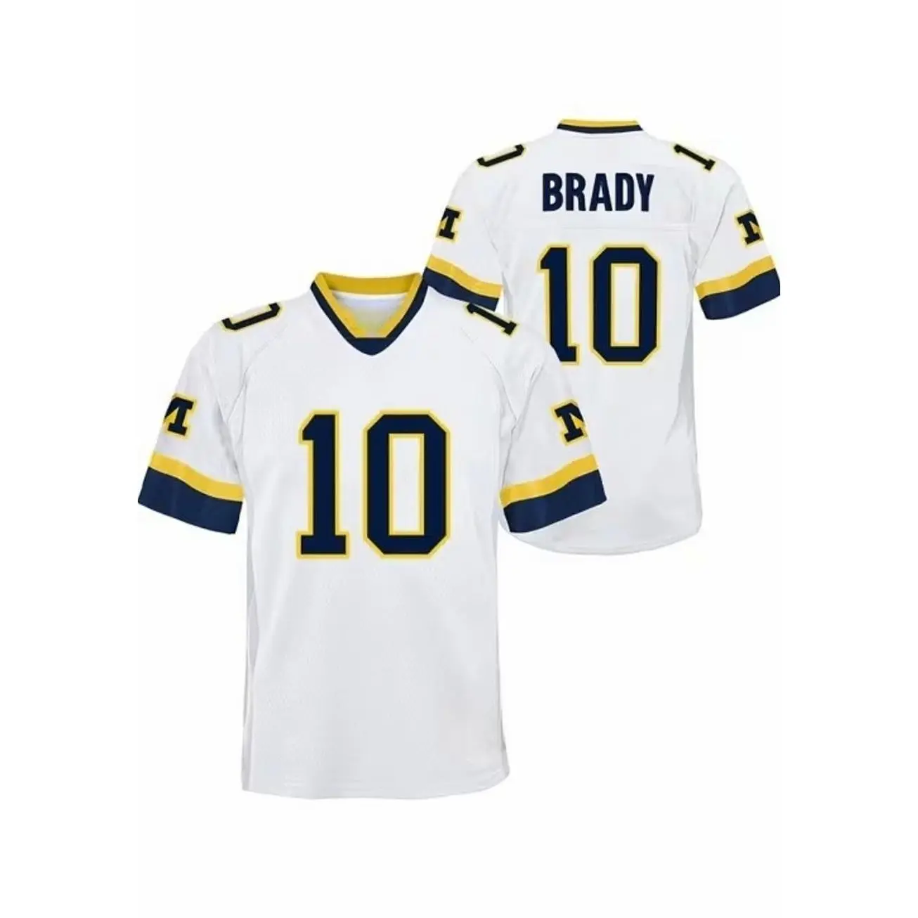 Mens College Football Tom Brady GOAT State Michigan Wolverines Football Game Football Jersey