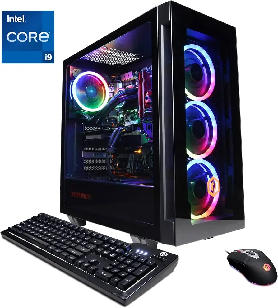 Gamer Xtreme VR Gaming PC, Intel Core i9-12900KF 3.2GHz, GeForce RTX 3070 8GB, 16GB DDR4, 1TB NVMe PCIe SSD, WiFi & Win 11 Home