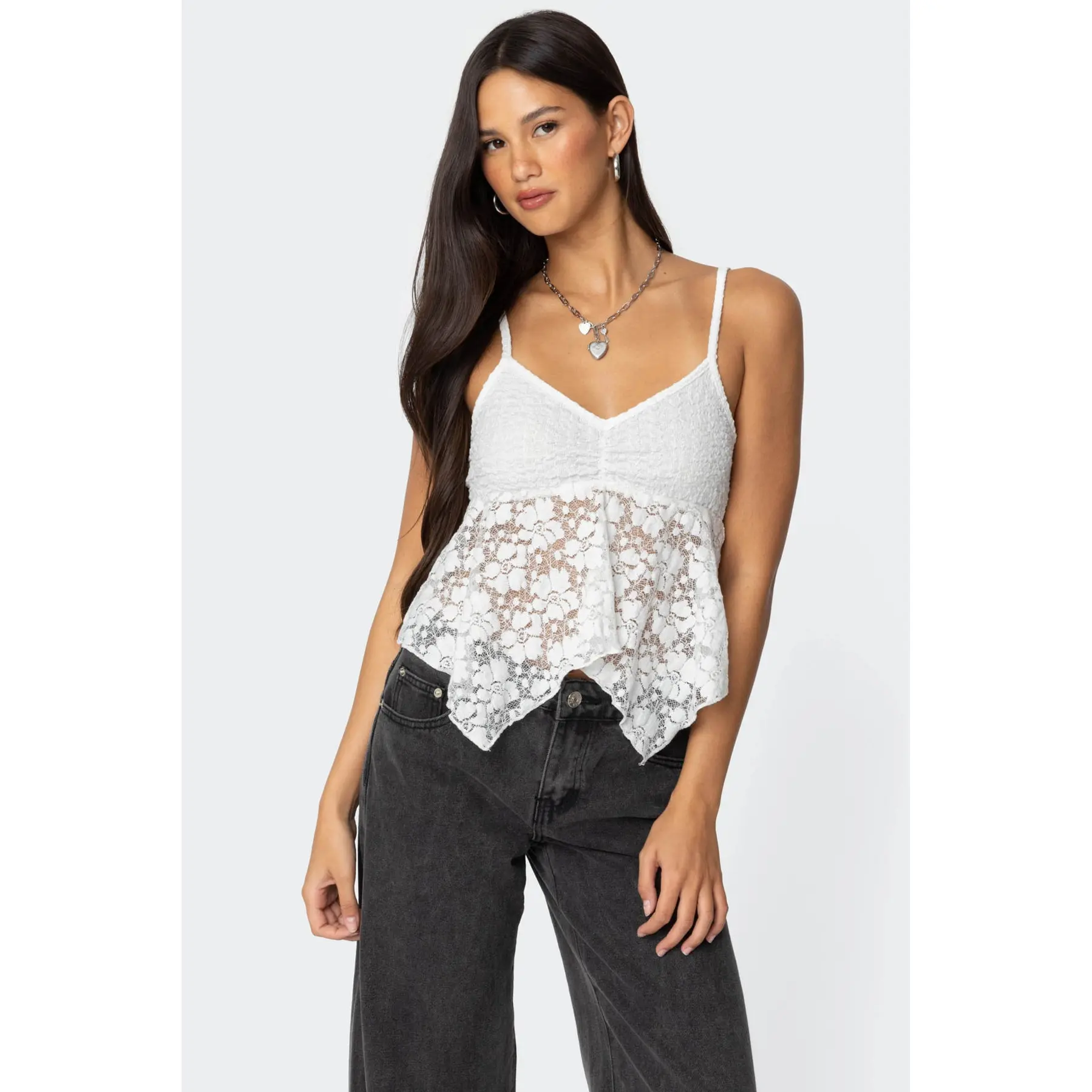Orchid Sheer Lace Top