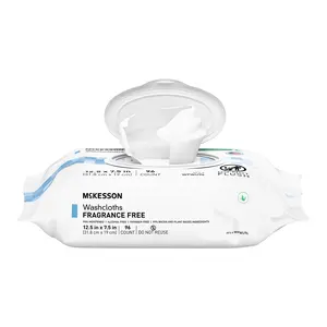 McKesson Fragrance-Free Personal Cleansing Wipes, 12.5 x 7.5 Inch, 96 Count