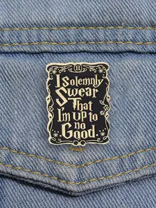 Letters Design Brooch, Fashion Magic Themed Brooch for Party, Daily Clothing Decor, Trendy All-match & Exquisite Brooch for Birthday Gift, Personalized Men Accessories, Fashion Accessory, Jewelry