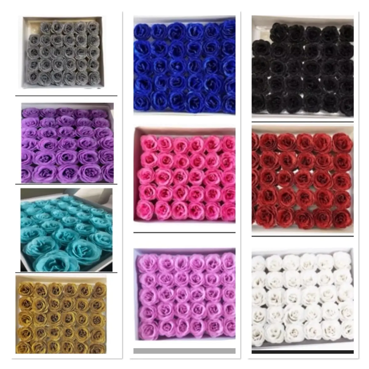 box of glitter roses to decorate box of glitter roses to decorate