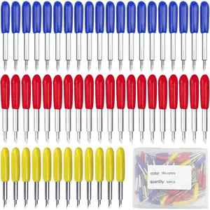 50 count Replacement  for Cricut Explore Air 2/Air 3/Maker/Maker 3  Machines, 10 count Fine Point , 20 count Standard , 20 count Deep Point Replacement