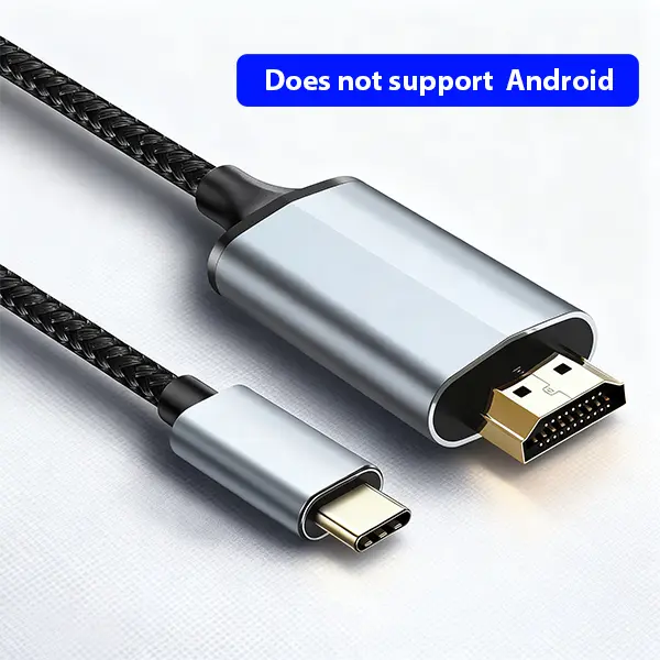 4K USB C to HDMI Cable High-Speed Thunderbolt 3/4 Compatible for iPhone 15 iPad Pro iMac MacBook Pro/Air 2020 iPad Air 4 S21 XPS 17 6/9ft Accessories Does not support Android, Ultra Hd