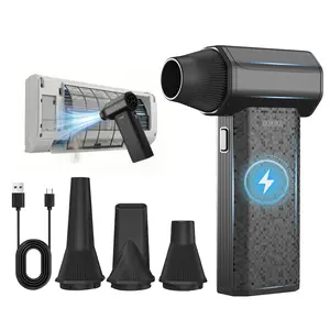 GrenPro X113 Compressed Air Duster-Super Power Electric Air Duster, 4-Gear Adjustable Mini Blower with Fast Charging, Dust Blower for Computer, Keyboard, House, Outdoor and Car (3000mAH-X303) Perfect Father's Day Gift for Any DIY Dad.