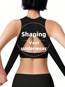 Women's Seamless Bra, Wireless Full Coverage Lingerie, Posture Corrector with Back Support, Breathable Comfort for Daily Wear