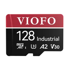VIOFO 128GB Industrial Grade microSD Card, U3 A2 V30 High Speed Memory Card with Adapter, Support Ultra HD 4K Video Recording