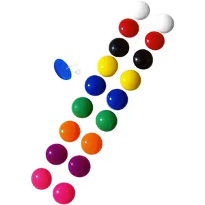 9 Pairs Multi Colors Round Button Acrylic Nylon Plastic Post Earrings Medical Hypoallergenic No Metal Studs Sensitive Ears Women