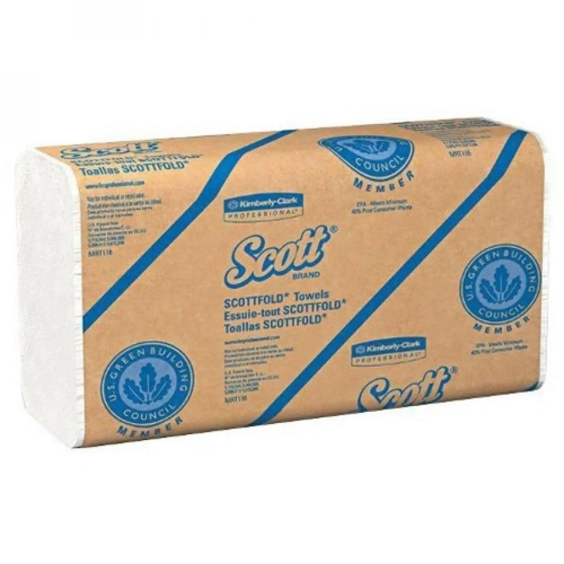 Scott Scottfold Multi-Fold Paper Towel Pack, 8.1 in x 12.4 in, 175 Sheets, 1 Count (1 Unit) for Kitchen Use & Daily Cleaning Tasks